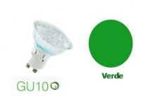 LAMPARA GU10 VERDE